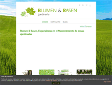 Tablet Screenshot of blumen-rasen.com